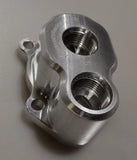 KA24DE Billet Oil Filter Relocation Block - V8SChassis